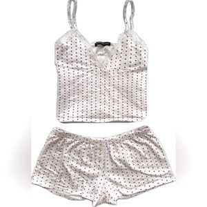 Y2K Nighttime Tank Top & Shorts W/ Hearts